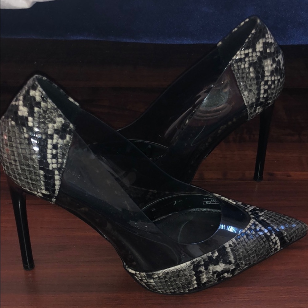 Zara snakeskin pumps